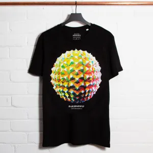 007 Disco Psychedelia Front Print - Tshirt - Black