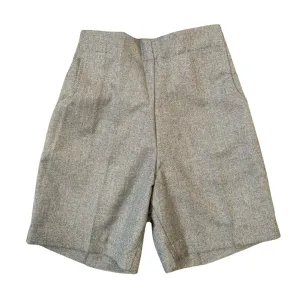 4017-G Poly/Viscose 1/2 Elastic Shorts - Grey