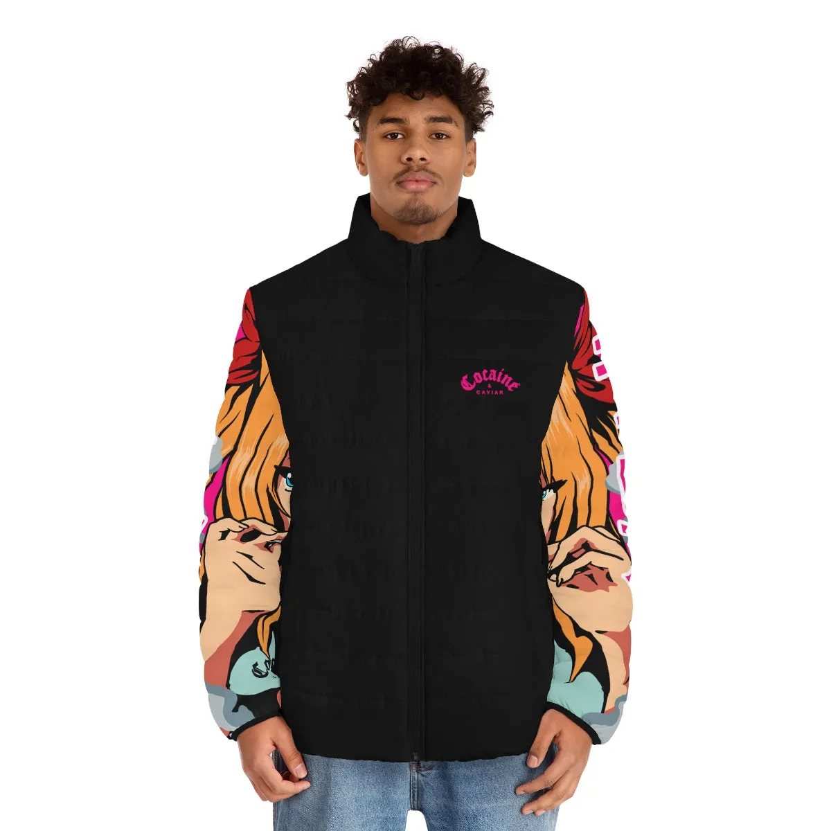 ANIME C&C Men's Puffer Jacket