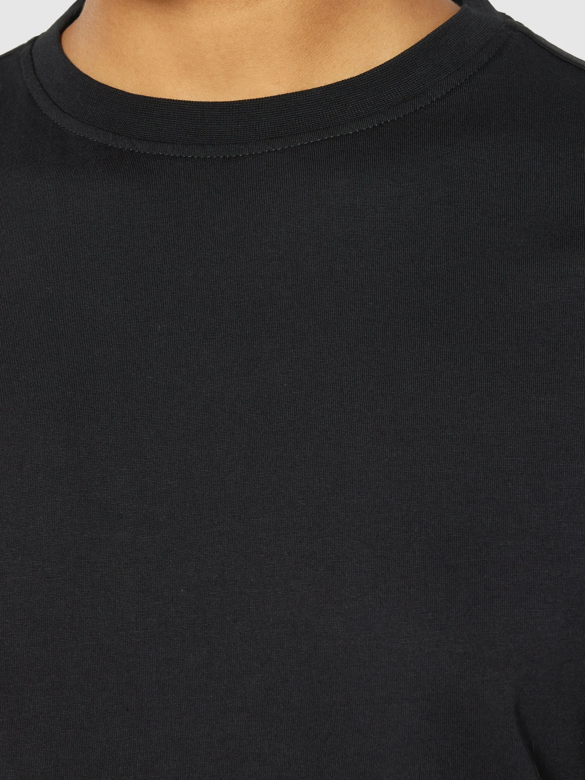 Basic pima cotton t-shirt - GOTS/Vegan - Black Jet