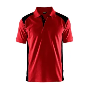 Blaklader 3324 Short Sleeve Polo Shirt Red / Black