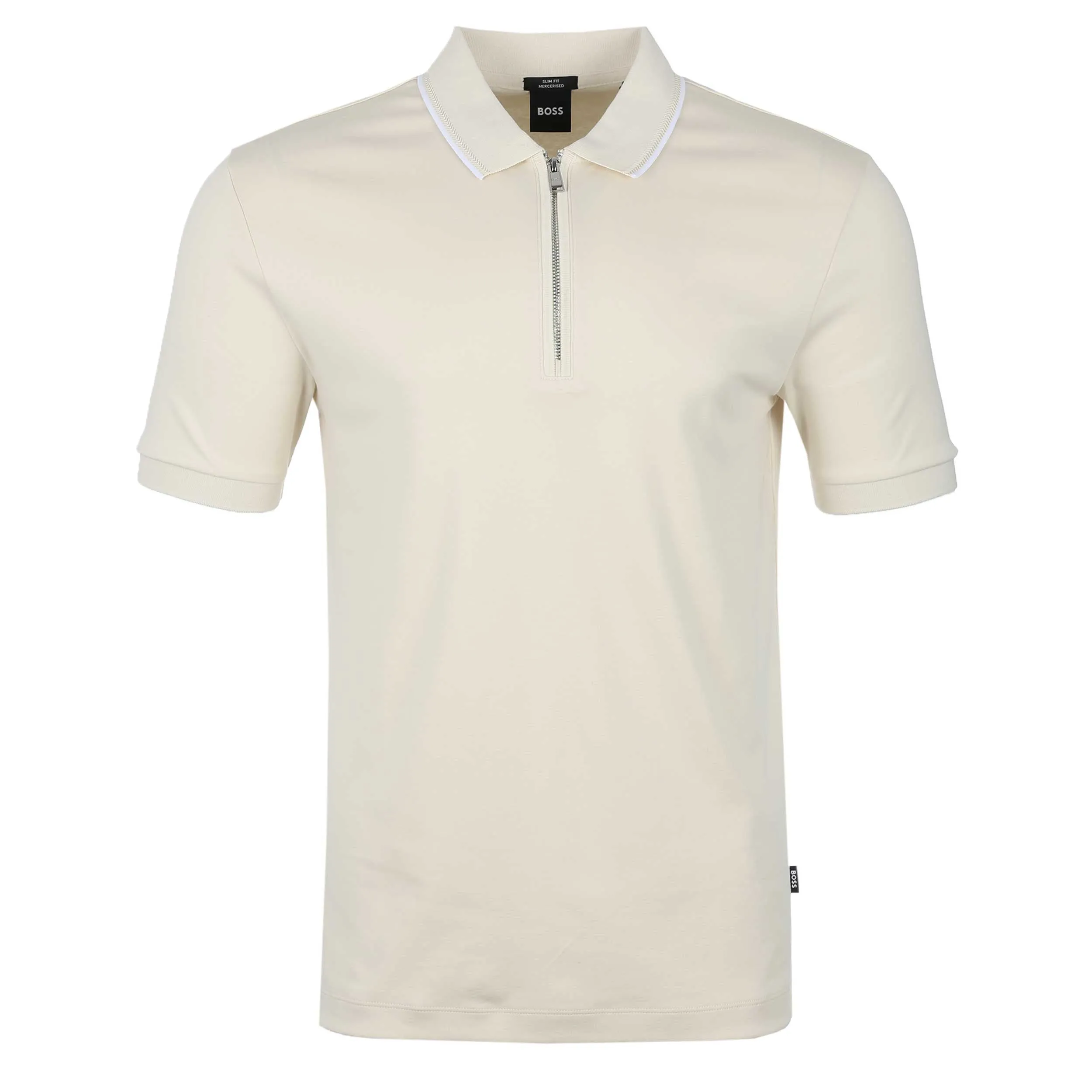 BOSS Polston 32 Polo Shirt in Open White