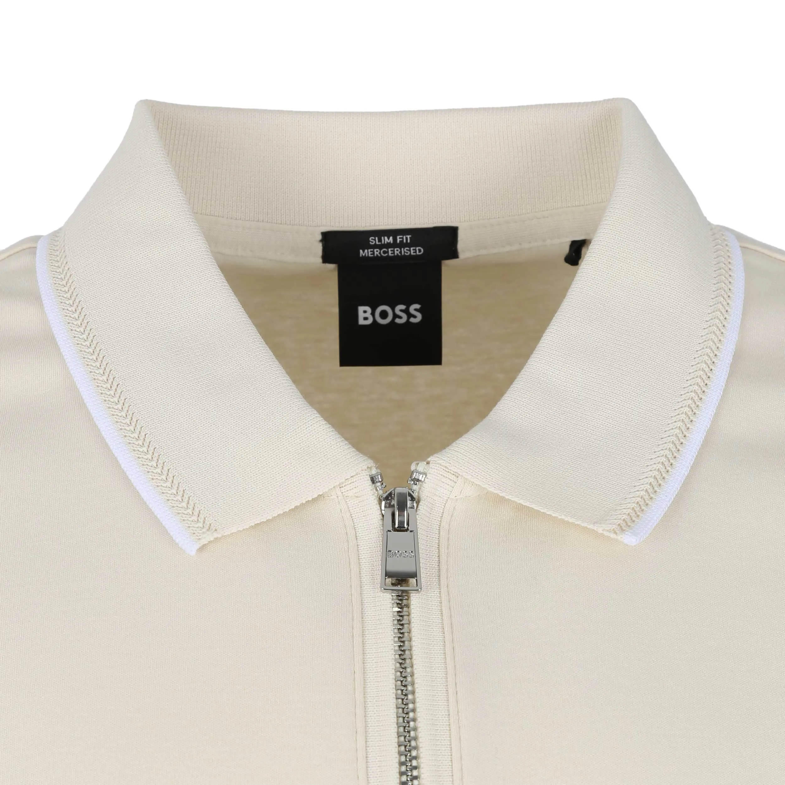 BOSS Polston 32 Polo Shirt in Open White