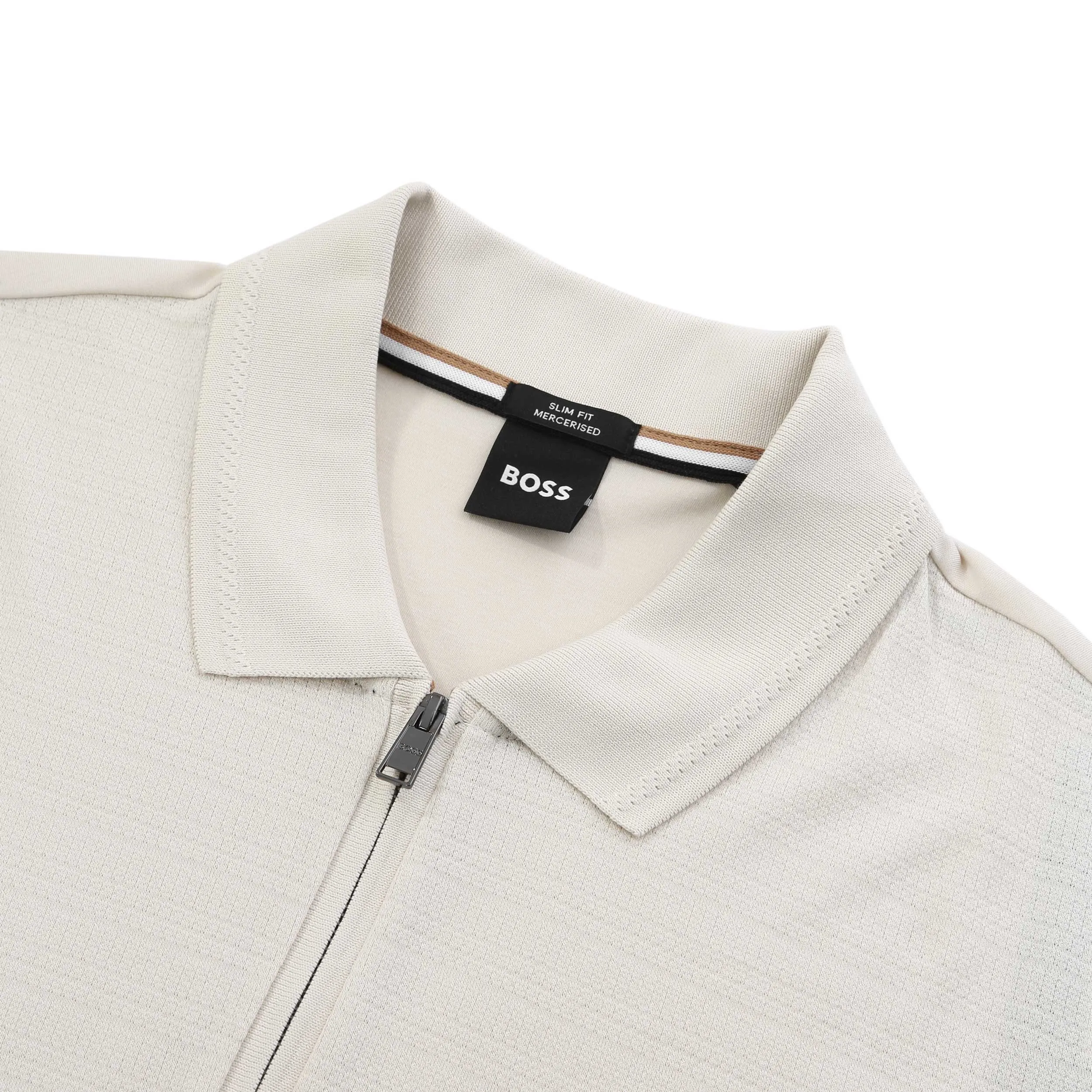 BOSS Polston 34 Polo Shirt in Open White