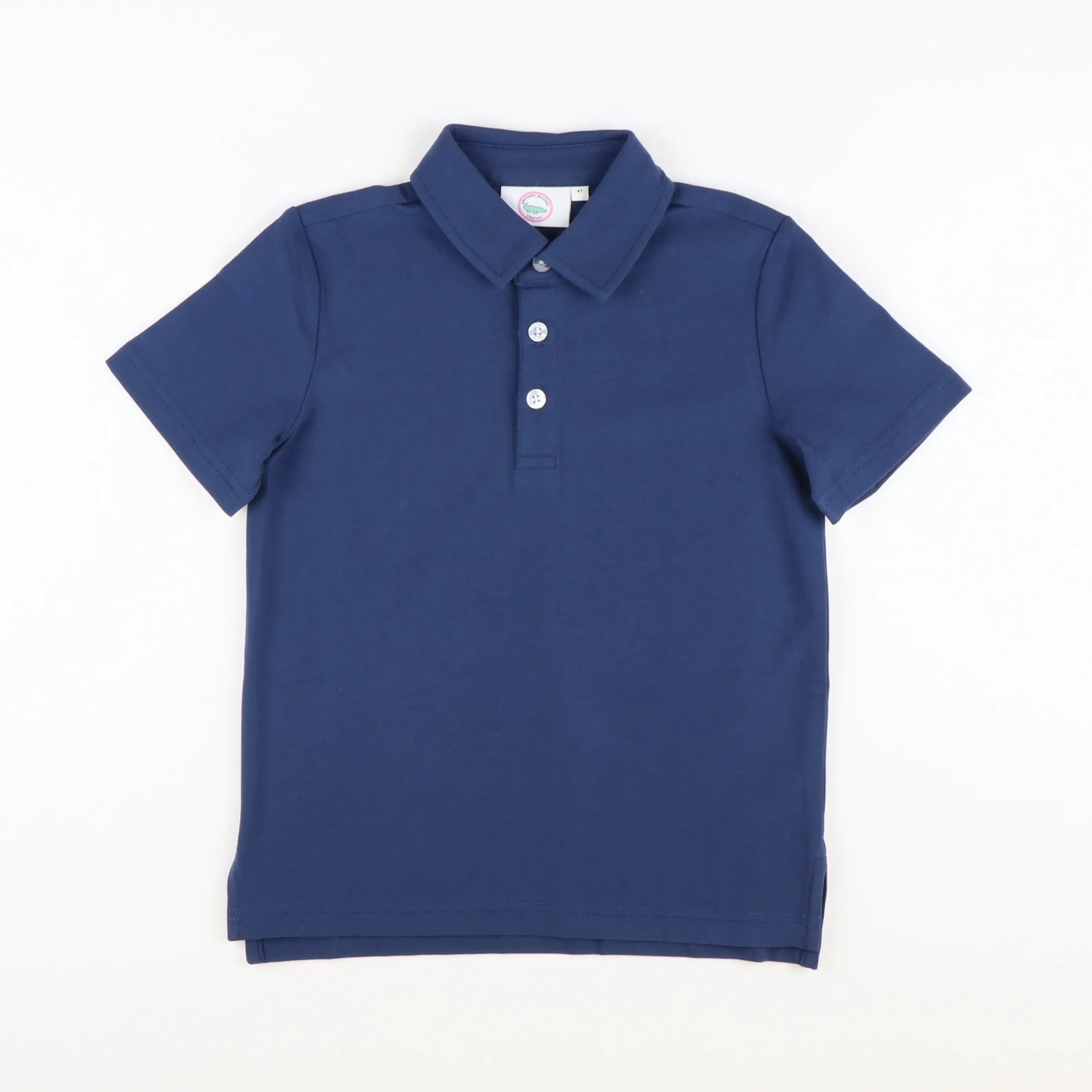 Boys Signature Knit Polo - Navy Blue