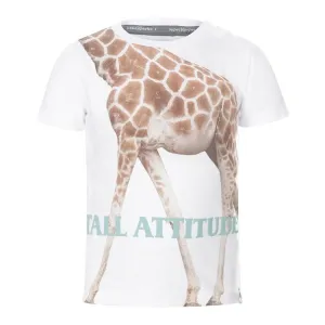 Boys' T-Shirt white giraffe | Koko-Noko