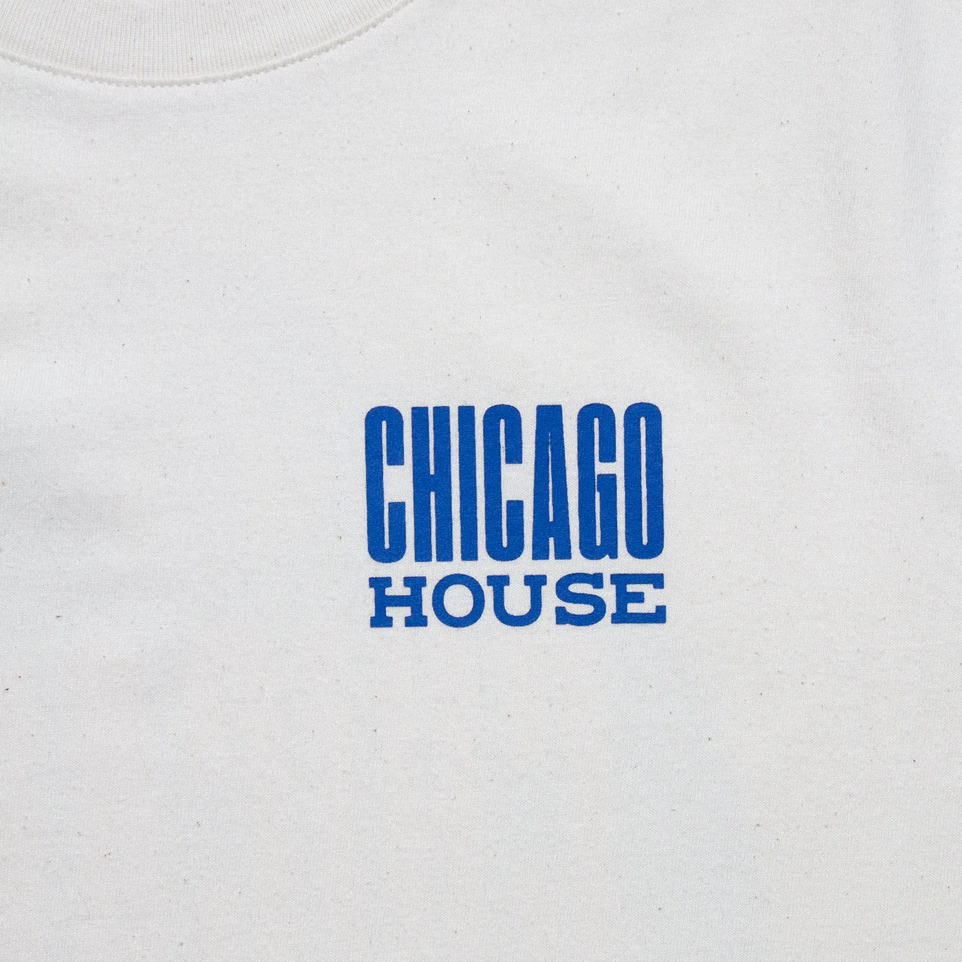 Chicago House Back Print - Tshirt - Natural