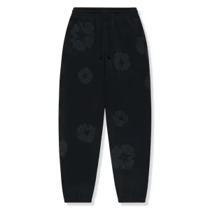 Denim Tears Cotton Wreath Black Monochrome Sweatpants