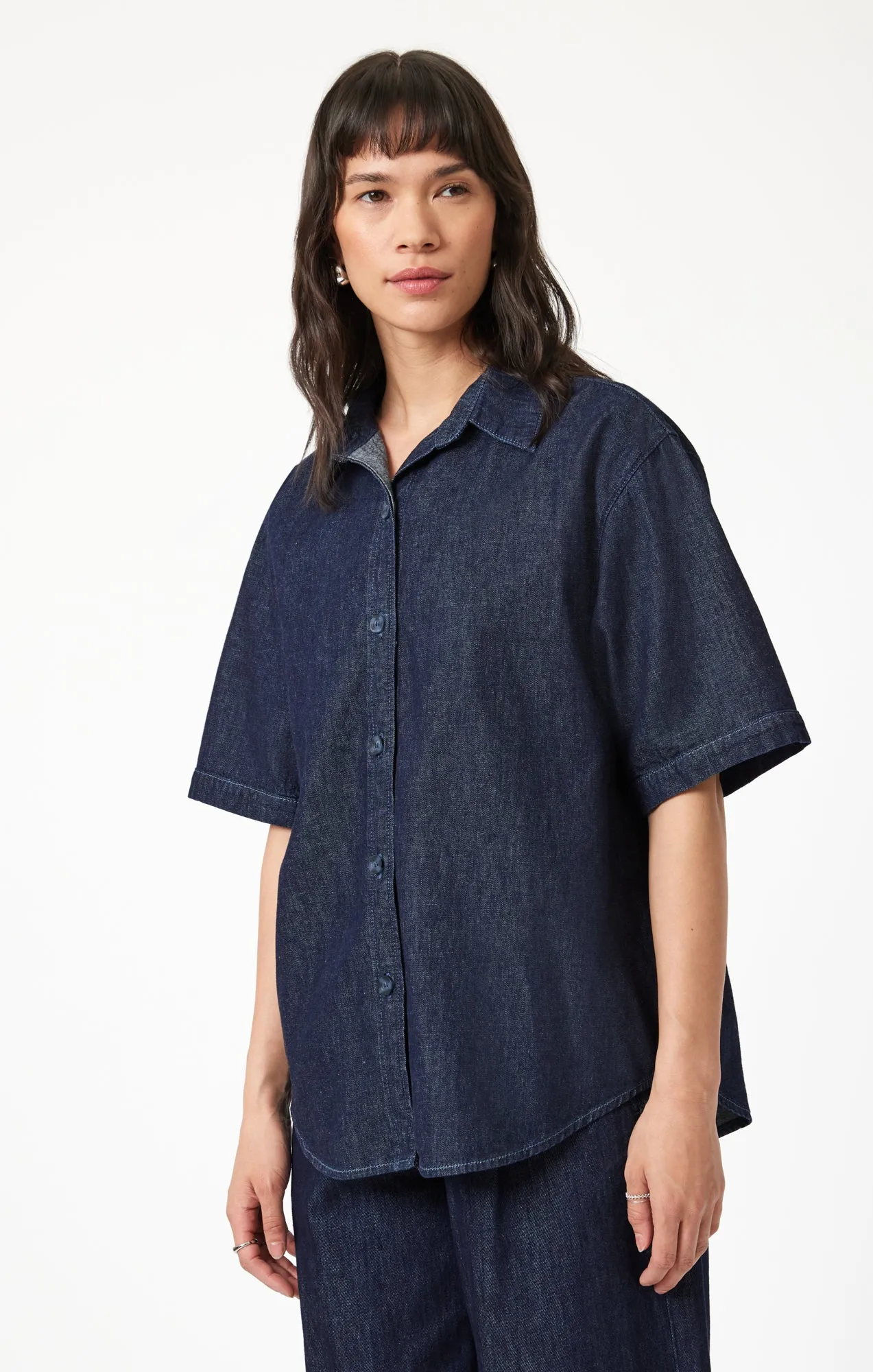 DEVA SHIRT IN RINSE DENIM