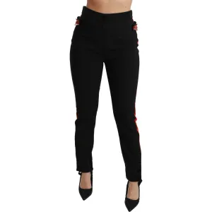 Dolce & Gabbana Chic High Waist Skinny Pants in Black