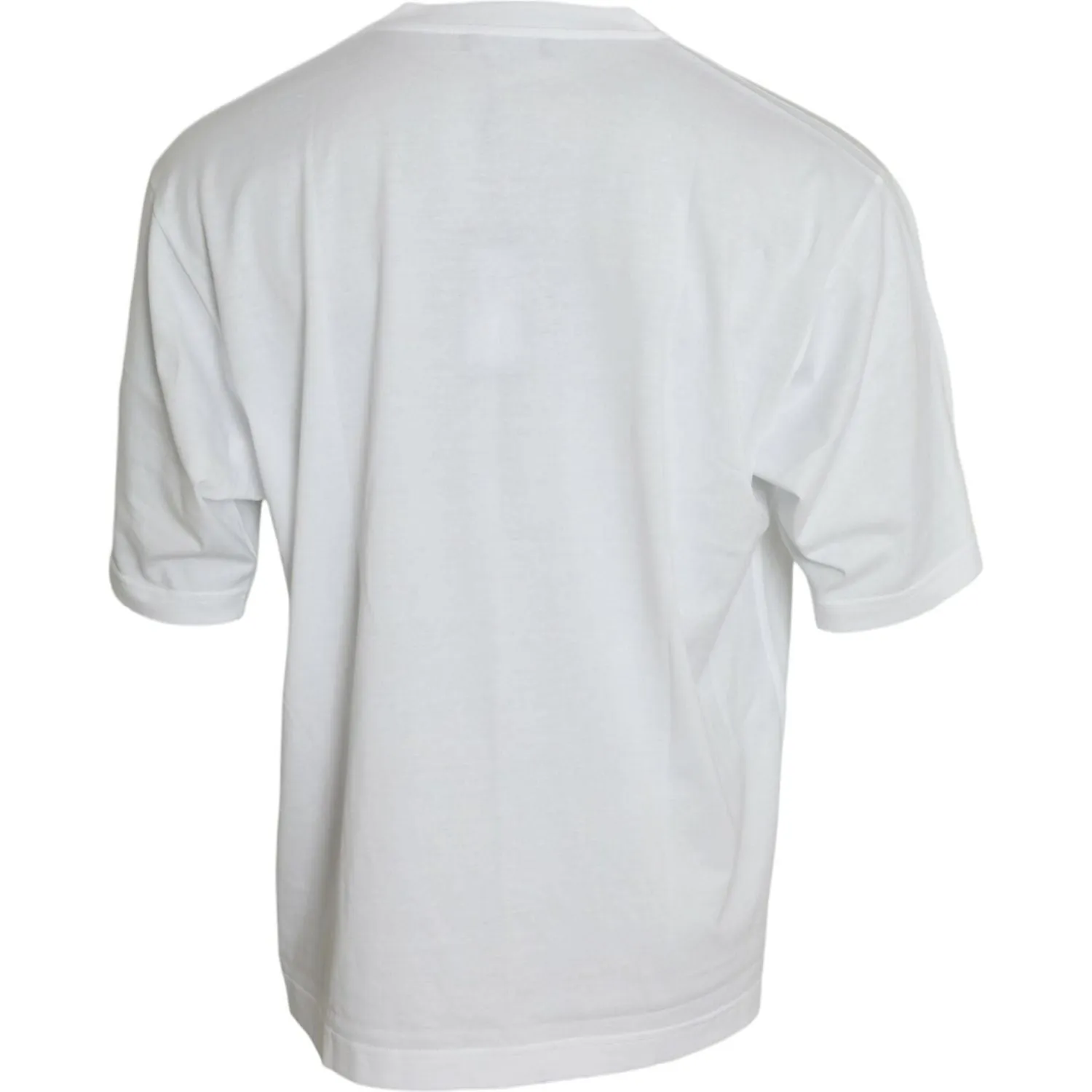 Dolce & Gabbana Elegant White Crew Neck Luxury Tee