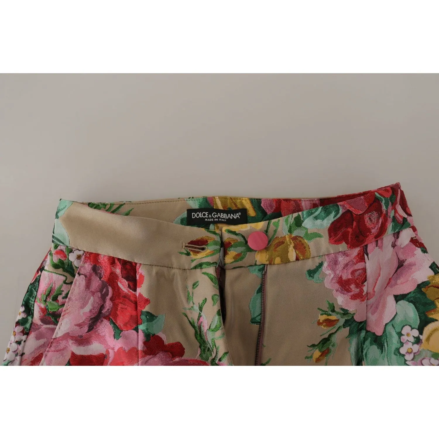 Dolce & Gabbana Floral High-Waist Dress Pants