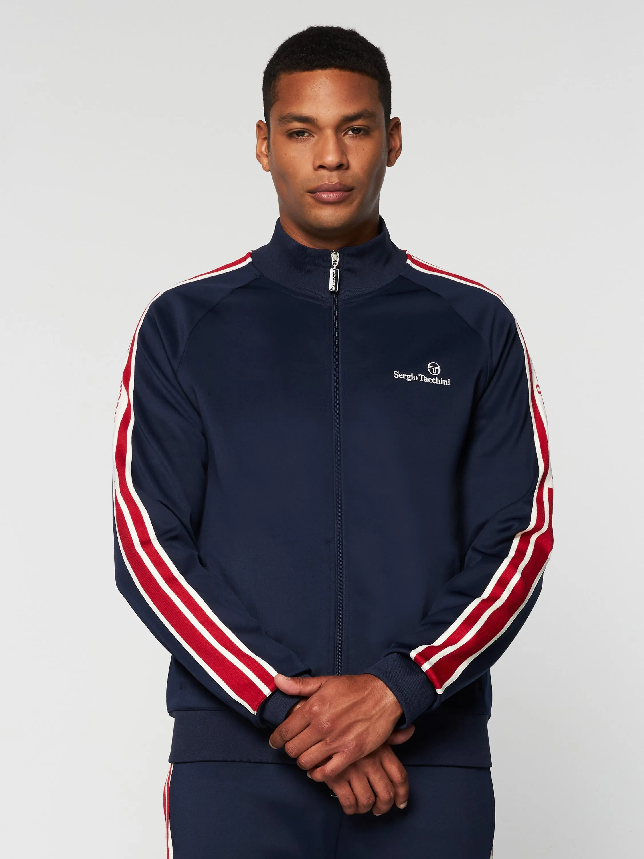 Gromo Tape Track Jacket- Maritime Blue