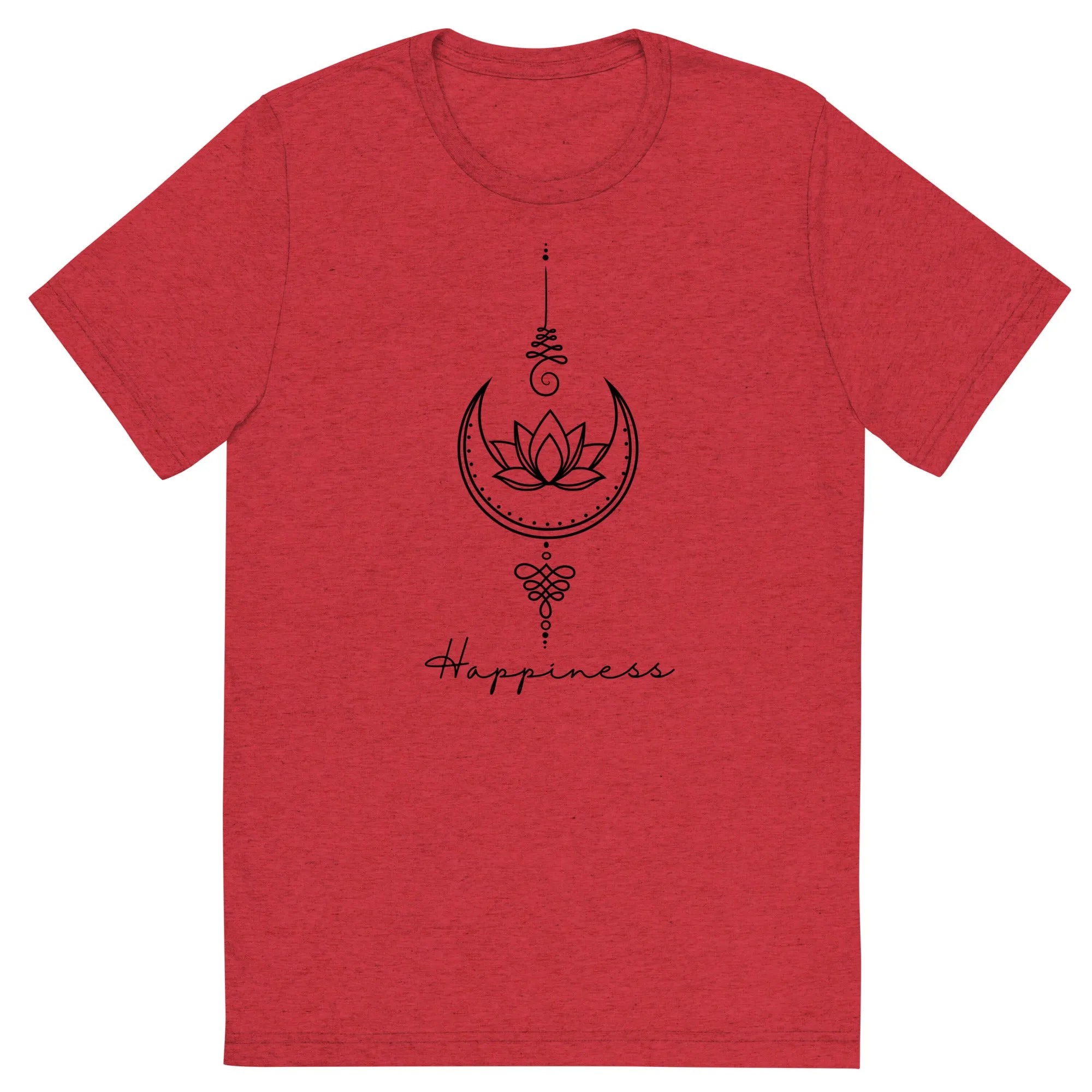 Happiness Unalome - Short sleeve t-shirt, comfy, soft, fitted look