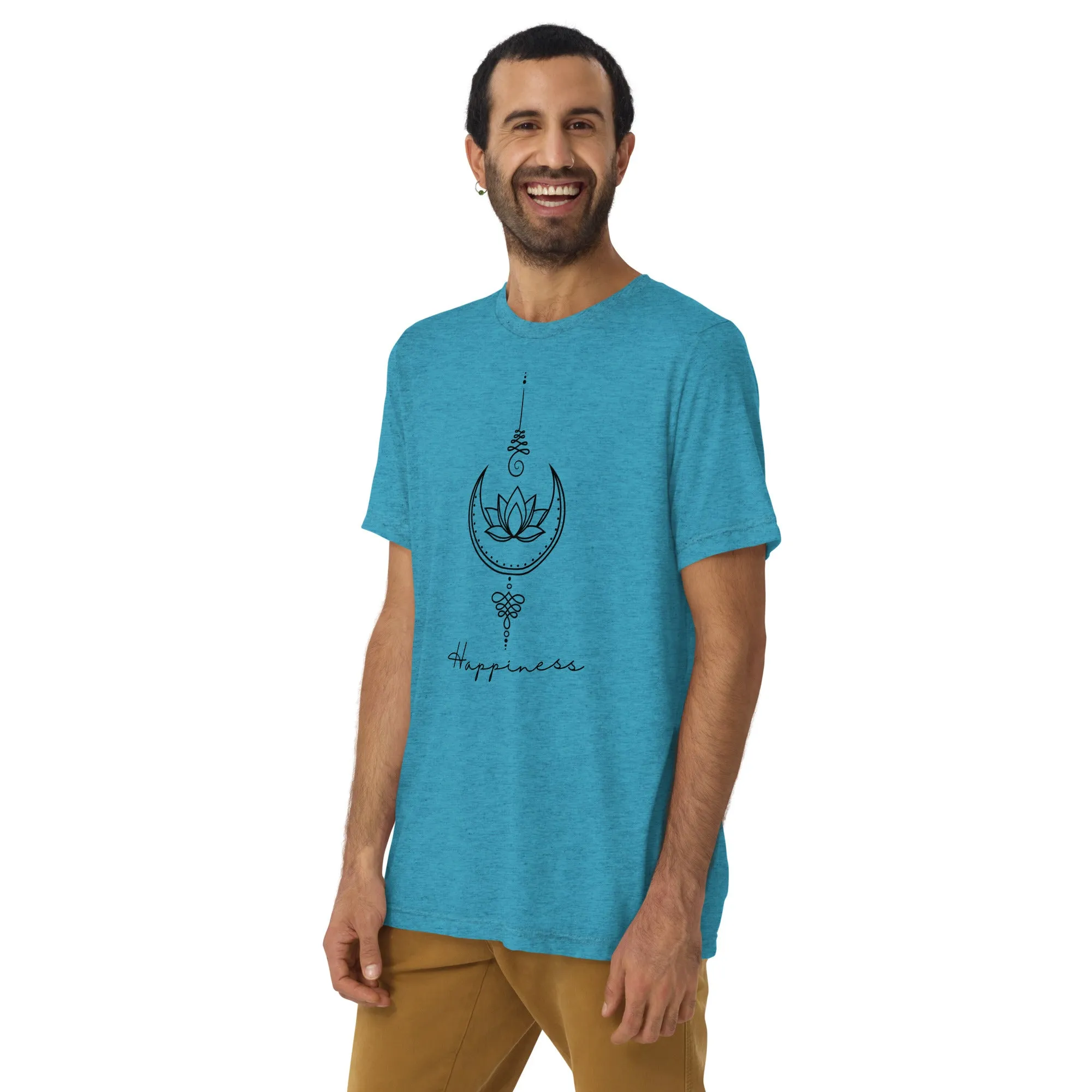 Happiness Unalome - Short sleeve t-shirt, comfy, soft, fitted look