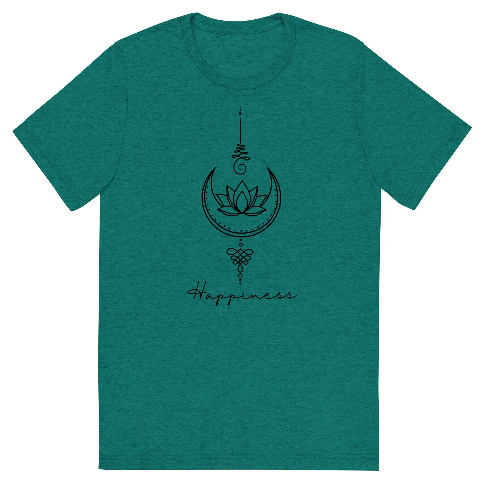 Happiness Unalome - Short sleeve t-shirt, comfy, soft, fitted look