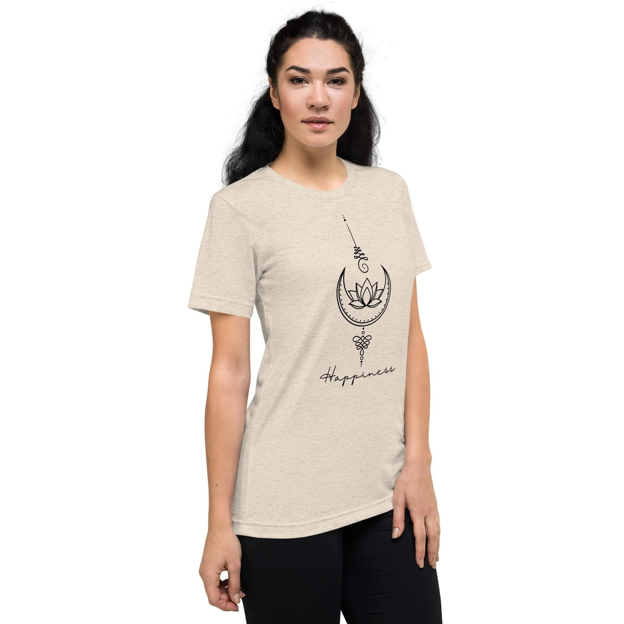 Happiness Unalome - Short sleeve t-shirt, comfy, soft, fitted look