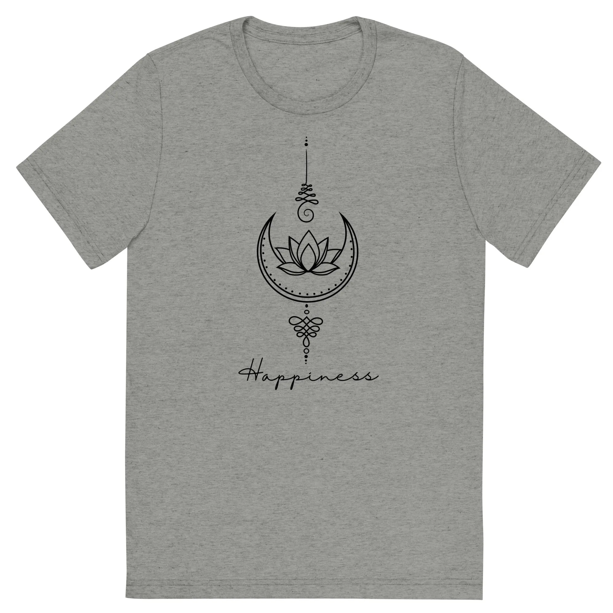 Happiness Unalome - Short sleeve t-shirt, comfy, soft, fitted look