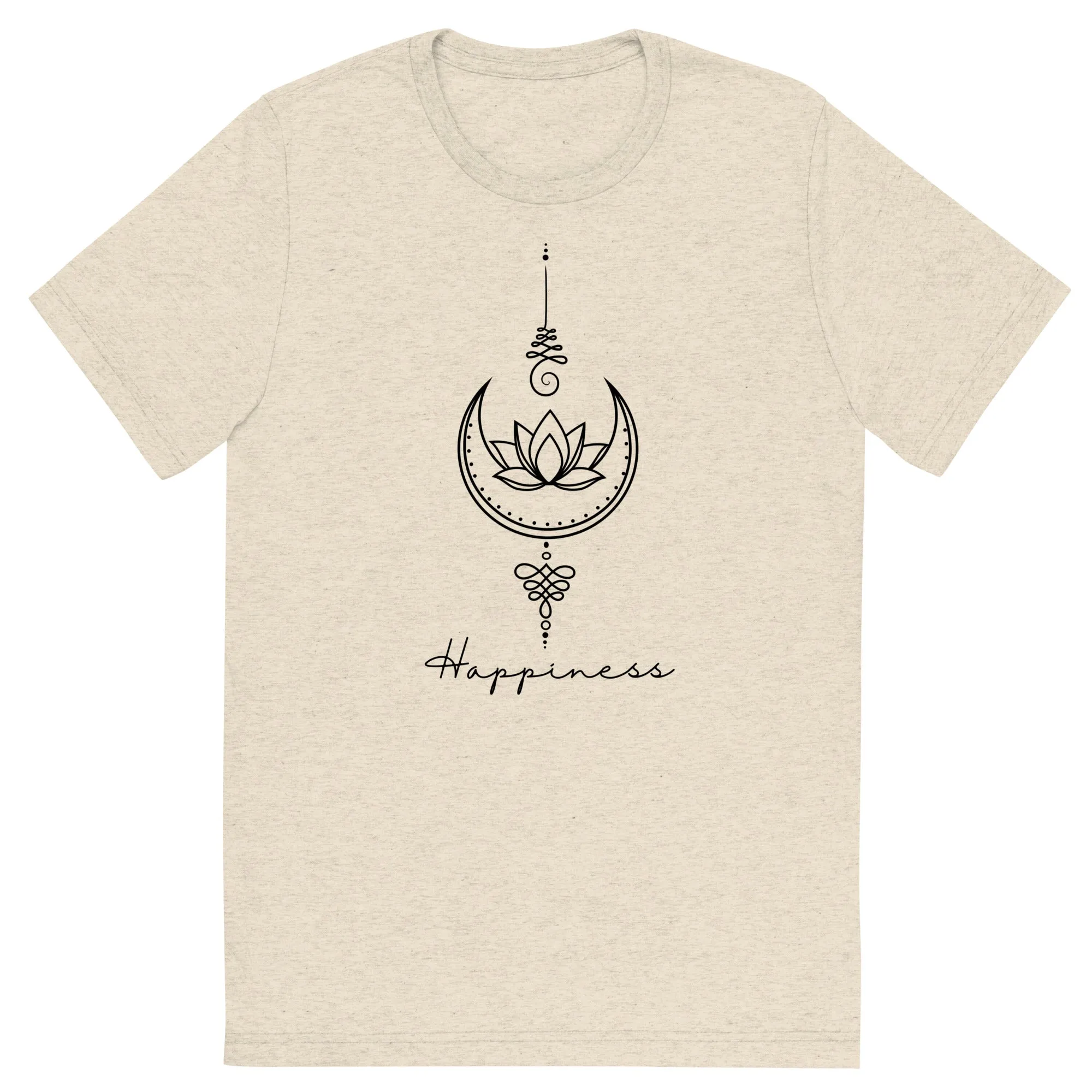 Happiness Unalome - Short sleeve t-shirt, comfy, soft, fitted look