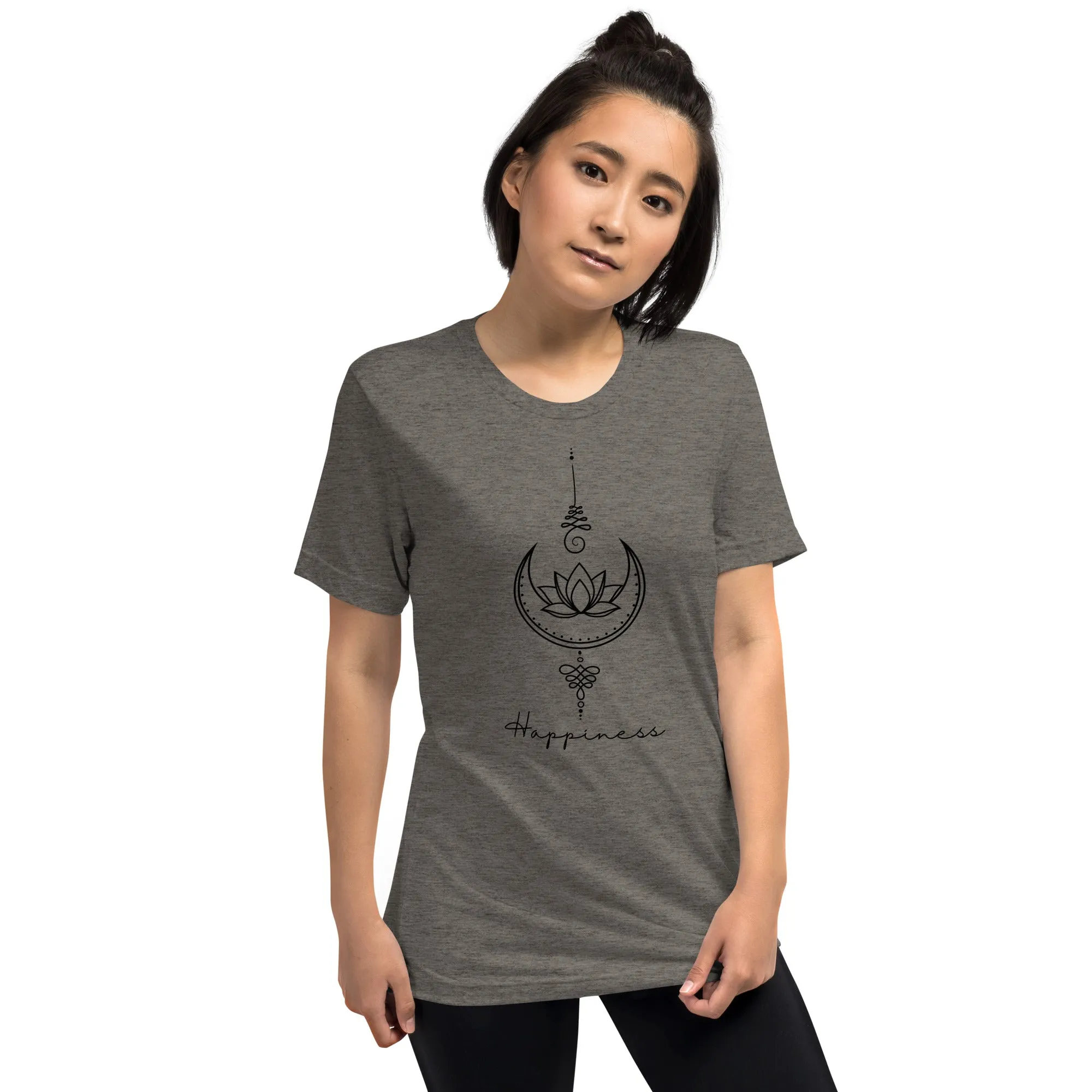 Happiness Unalome - Short sleeve t-shirt, comfy, soft, fitted look