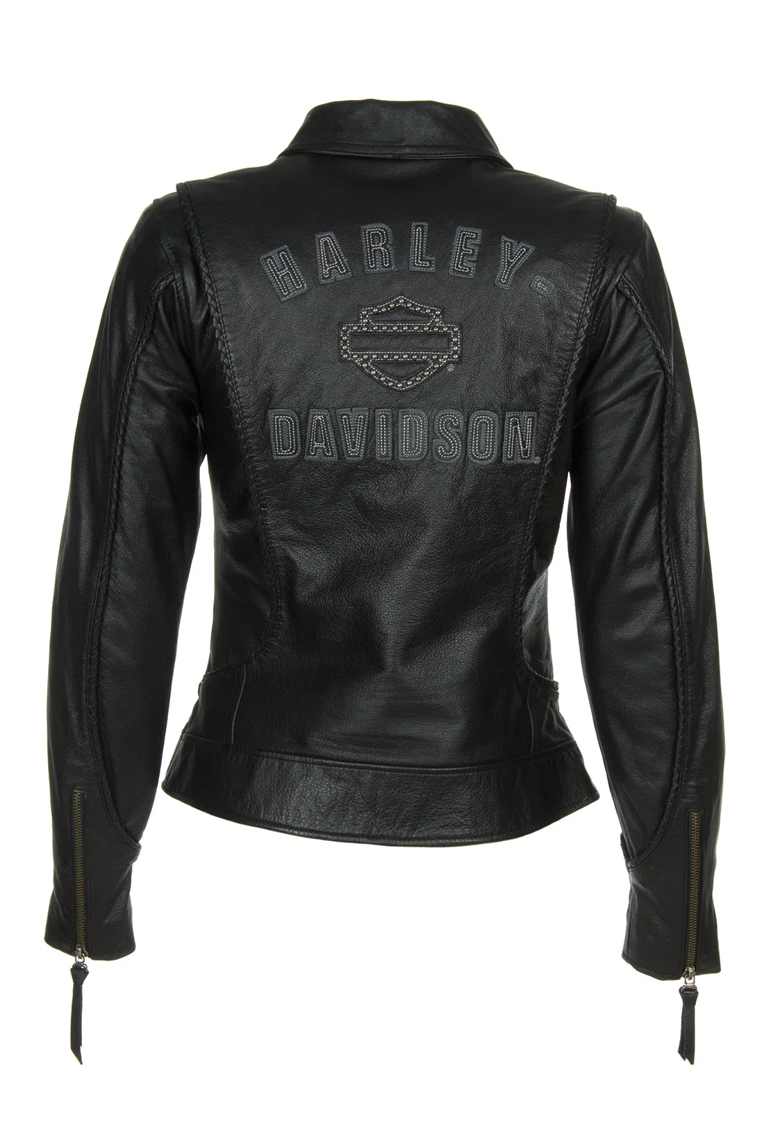 Harley-Davidson 98064-13VW Women's Jacket Heritage Black Leather