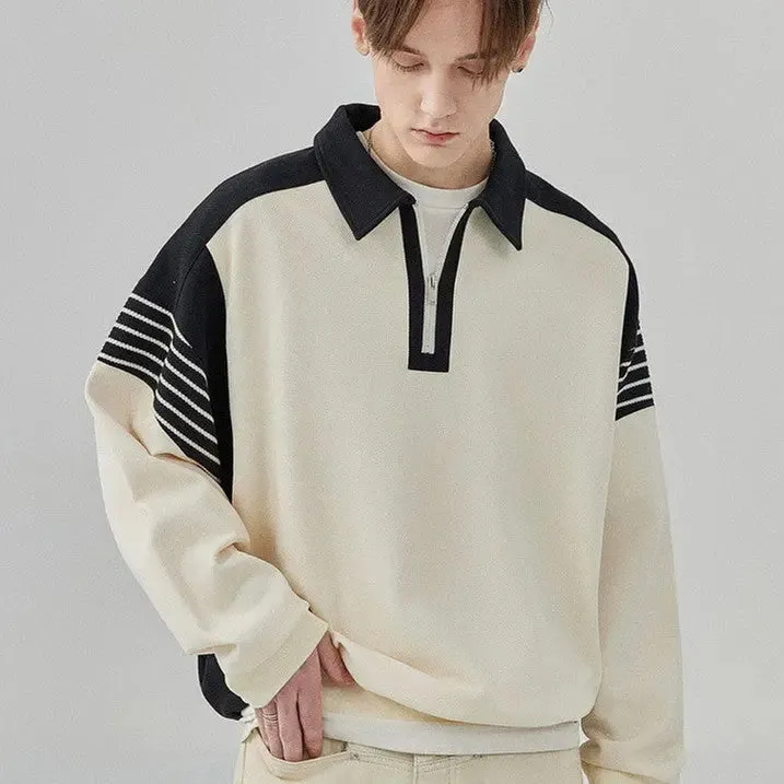 Japanese Style Retro Men's Advanced Design Sweatshirt