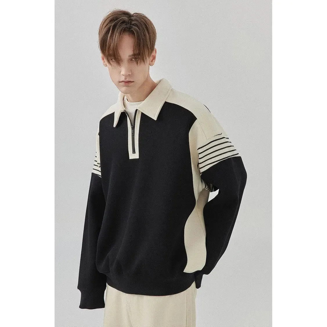 Japanese Style Retro Men's Advanced Design Sweatshirt