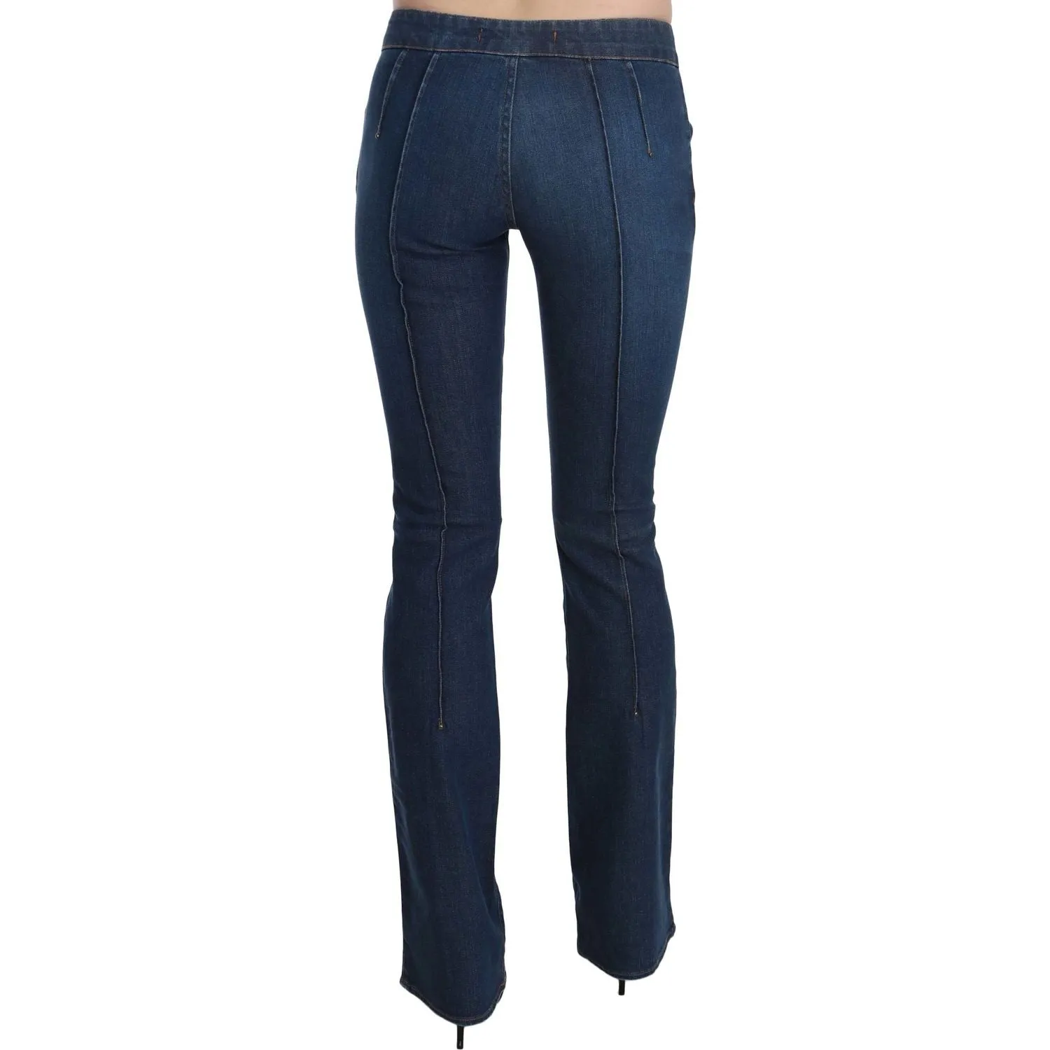 Just Cavalli Chic Blue Washed Boot Cut Denim Pants