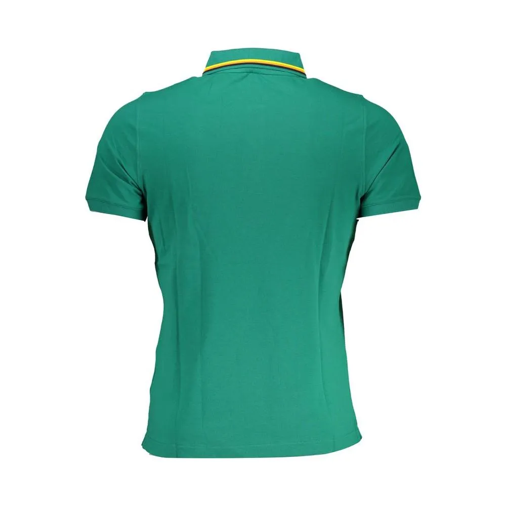 K-WAY Green Cotton Polo Shirt