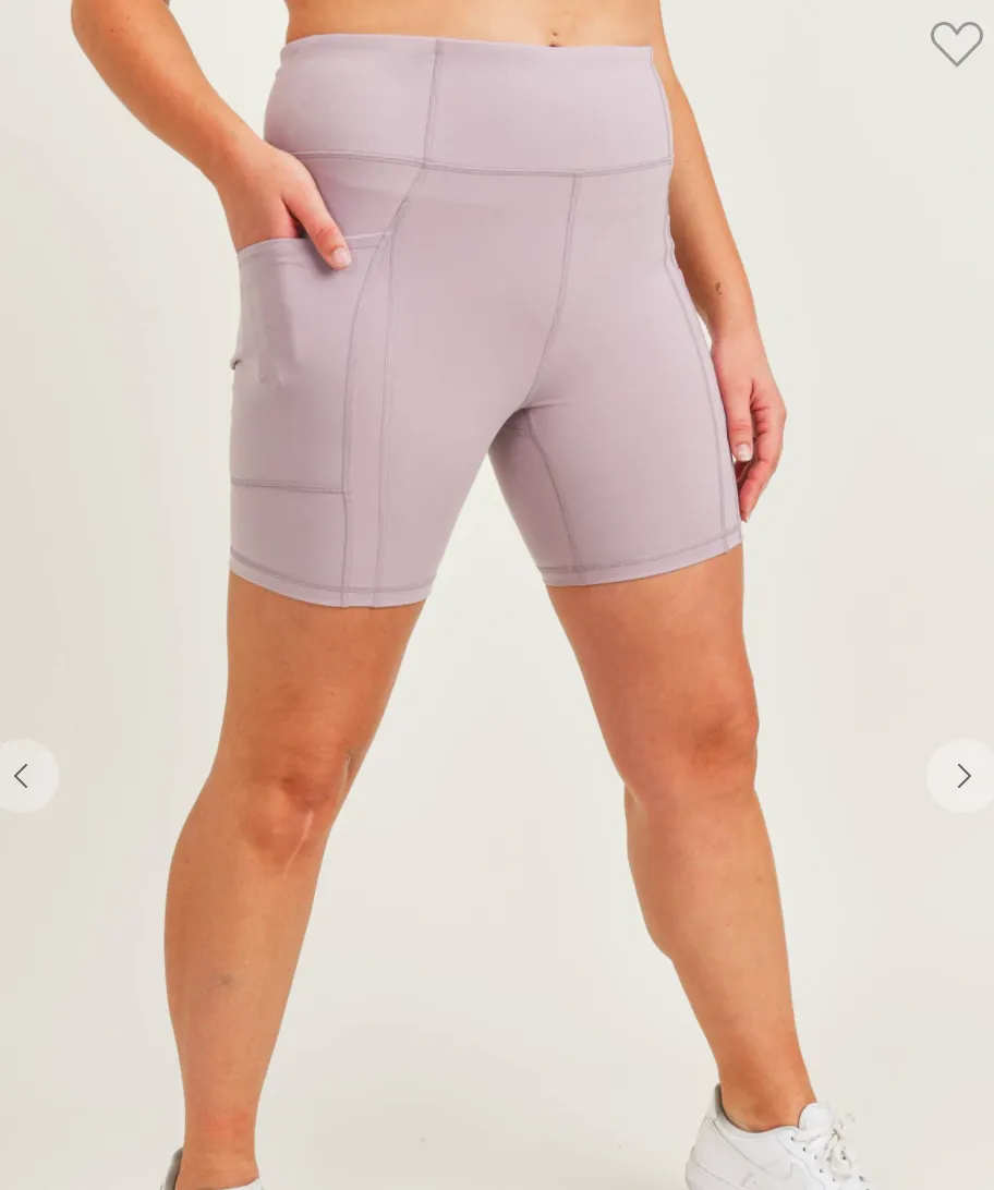 #K203 Bring It Back Biker Shorts (MAUVE)