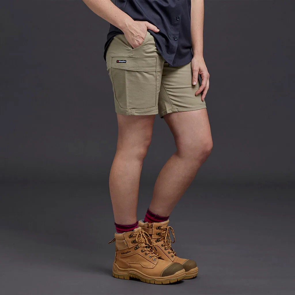 King Gee K47530 Ladies Shorts - khaki