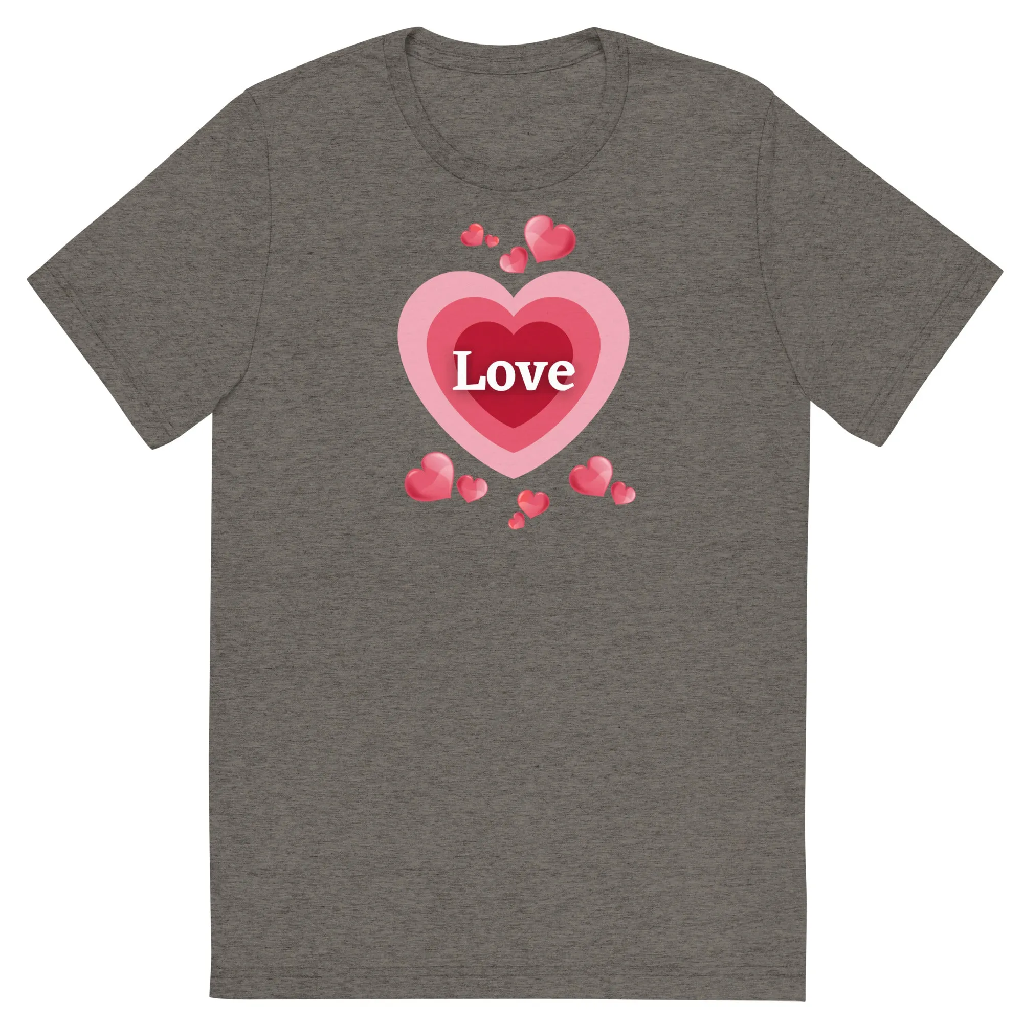 Love Hearts - Short sleeve t-shirt, comfy, soft, fitted look