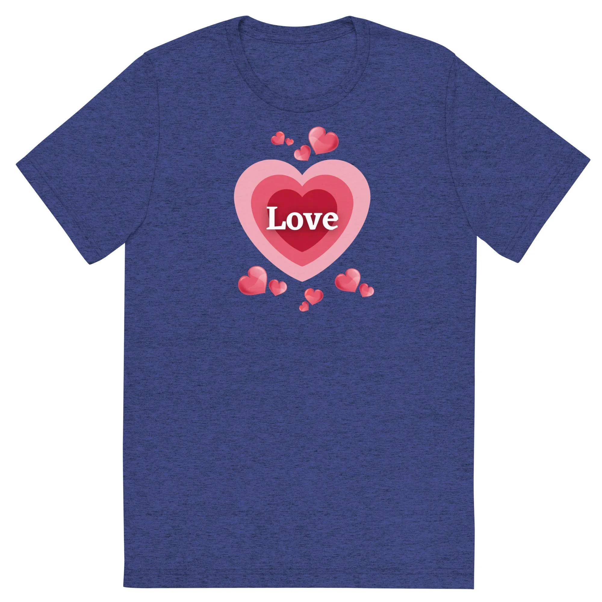 Love Hearts - Short sleeve t-shirt, comfy, soft, fitted look