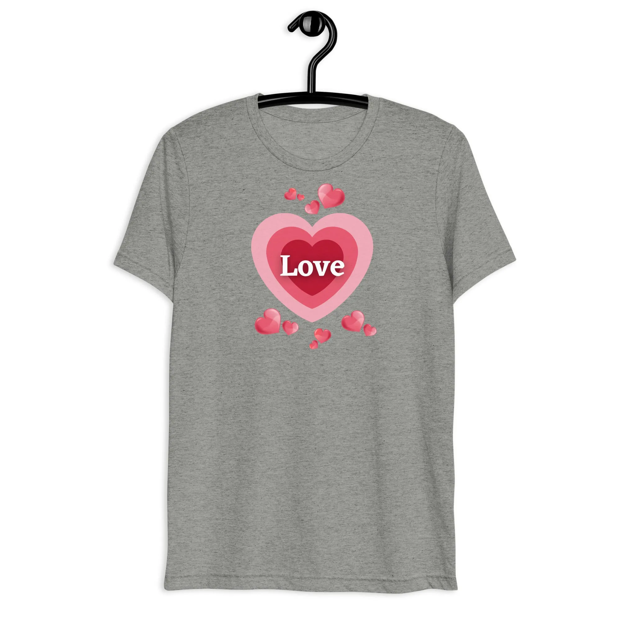 Love Hearts - Short sleeve t-shirt, comfy, soft, fitted look