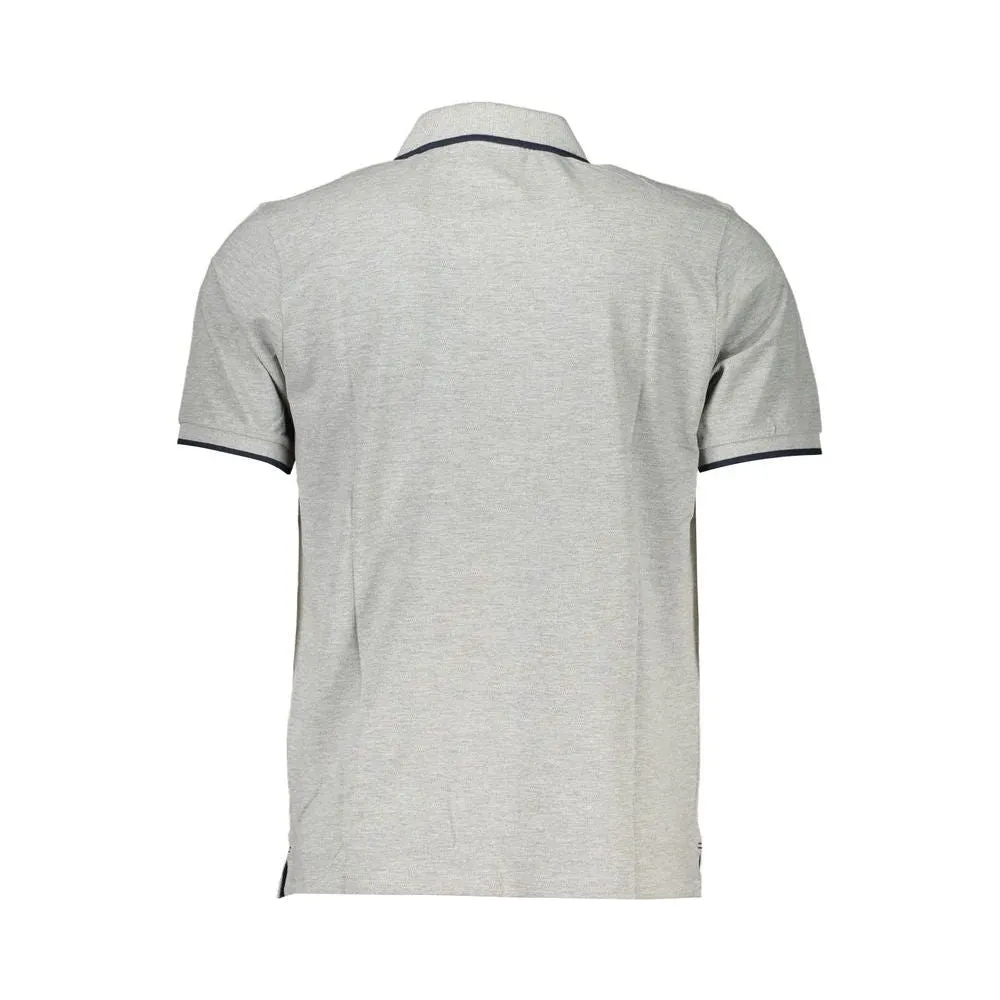 North Sails Gray Cotton Polo Shirt