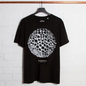 Orb Disco Psychedelia Front Print - Tshirt - Black