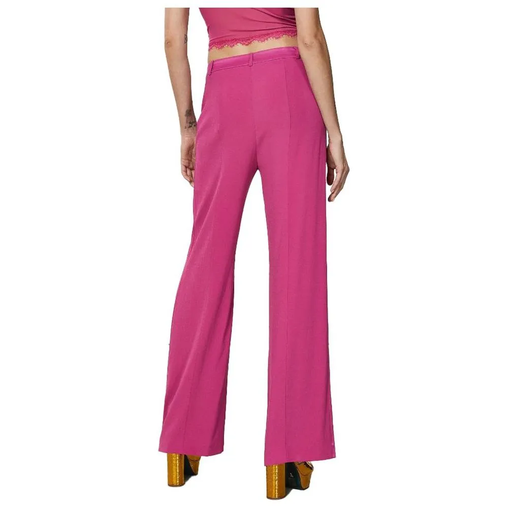 Patrizia Pepe Elegant Fuchsia Palazzo Trousers