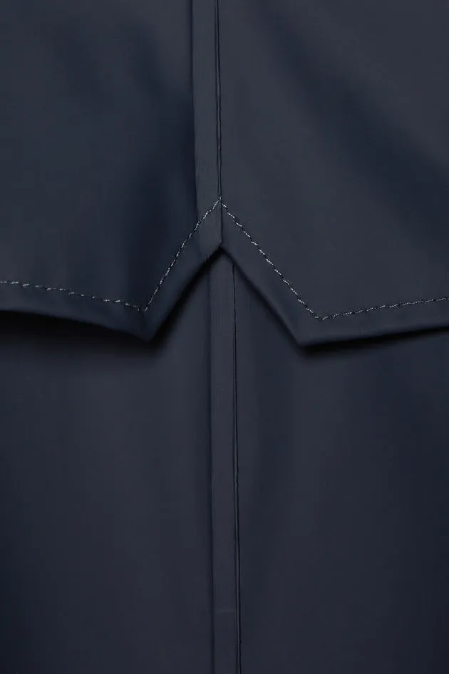 Rains Navy Long Jacket