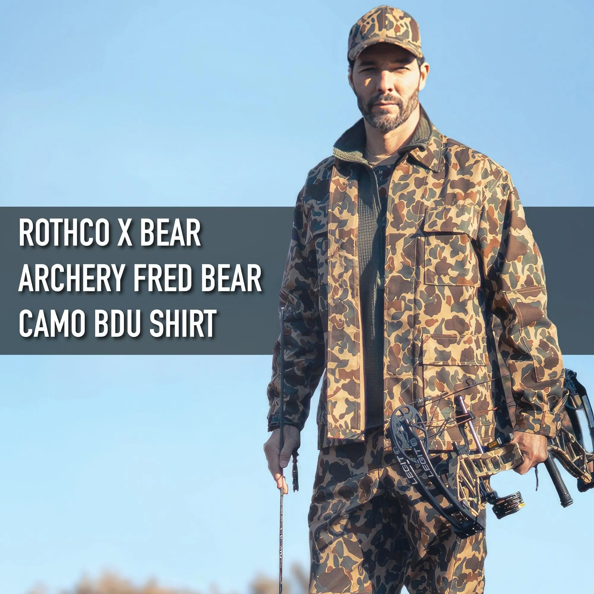 Rothco X Bear Archery Fred Bear Camo BDU Shirt