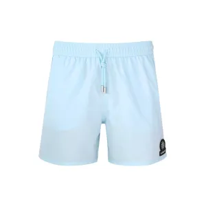 Sandbanks Badge Logo Swim Shorts in Crystal Blue