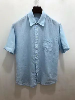 Spa Blue Short Sleeve Summer Shirt Size