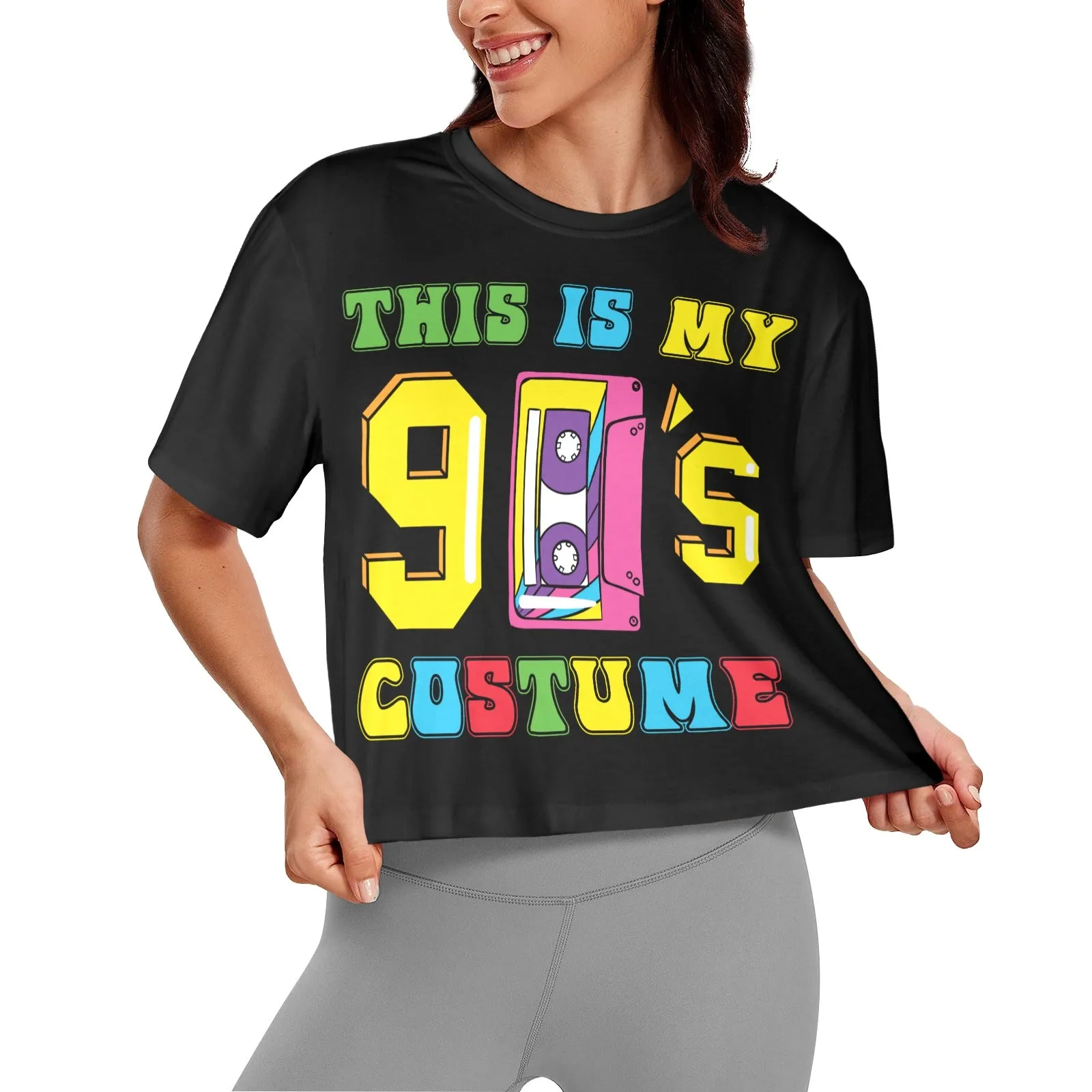 This is My 90's Costume  Women's Cropped T-Shirt