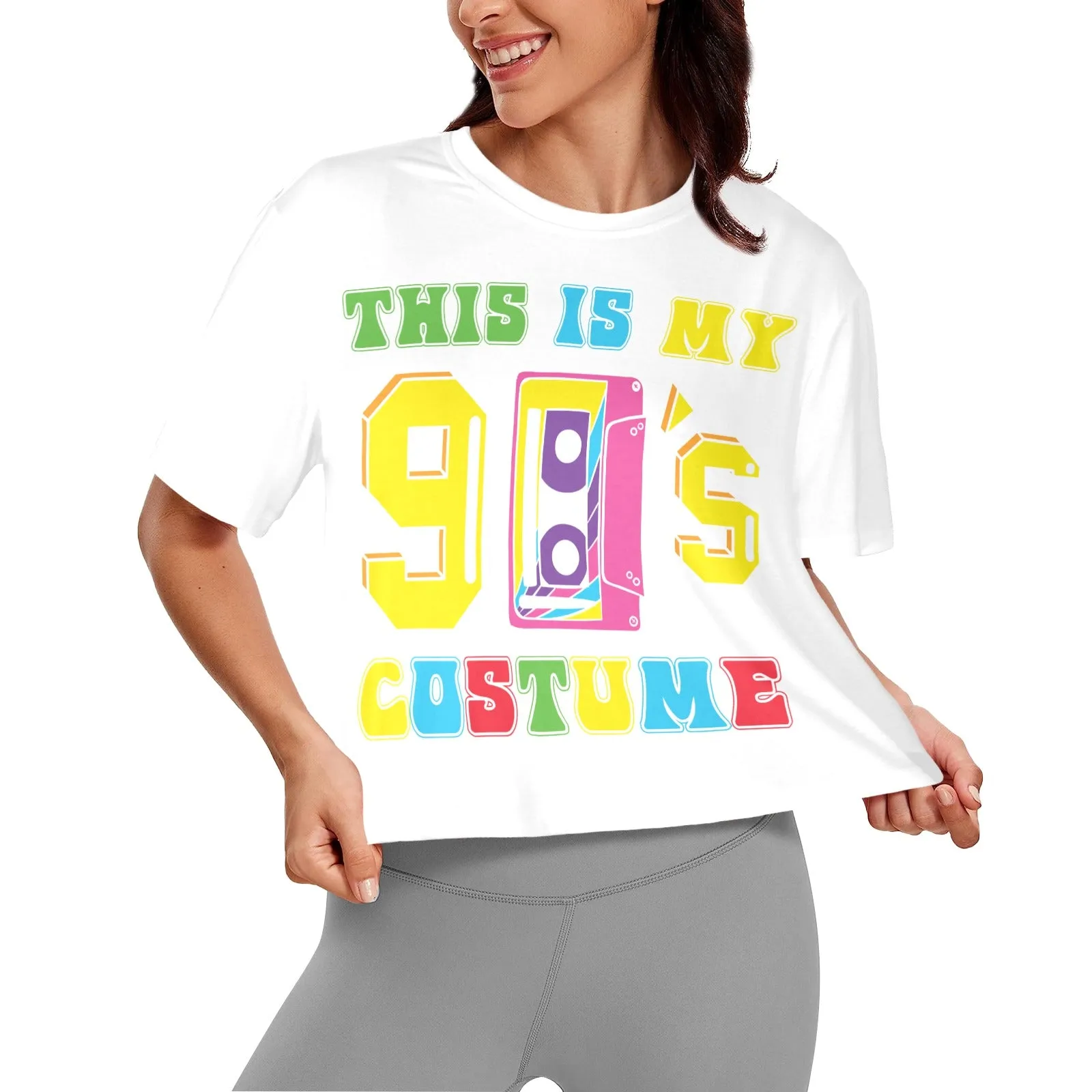 This is My 90's Costume  Women's Cropped T-Shirt