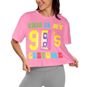 This is My 90's Costume  Women's Cropped T-Shirt